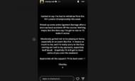 Charley Hull releases statement after WD from the PIF London Championship 2025 (Image via instagram@charley.hull)